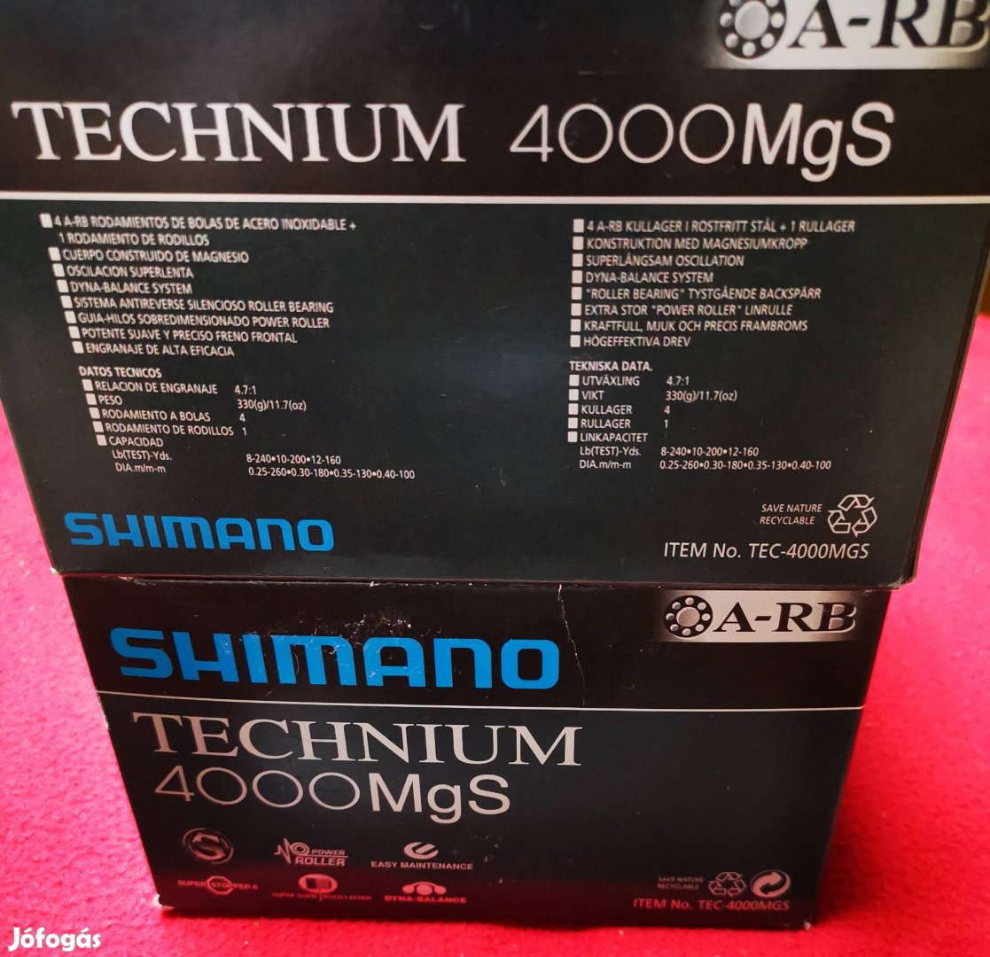 Shimano Technium Mgs 4000 Japán orsók eladók! 