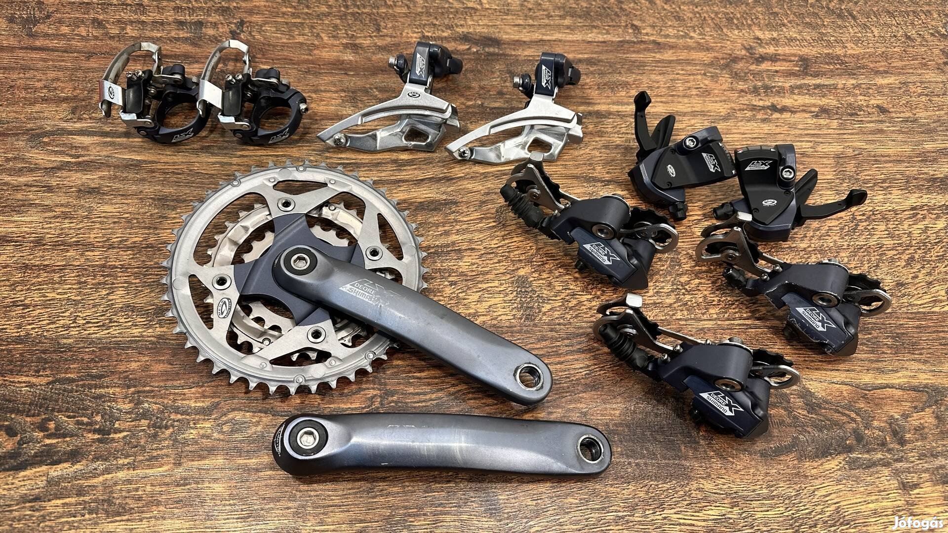 Shimano deore lx hajtókar pár első váltó és hátsó váltó váltókar