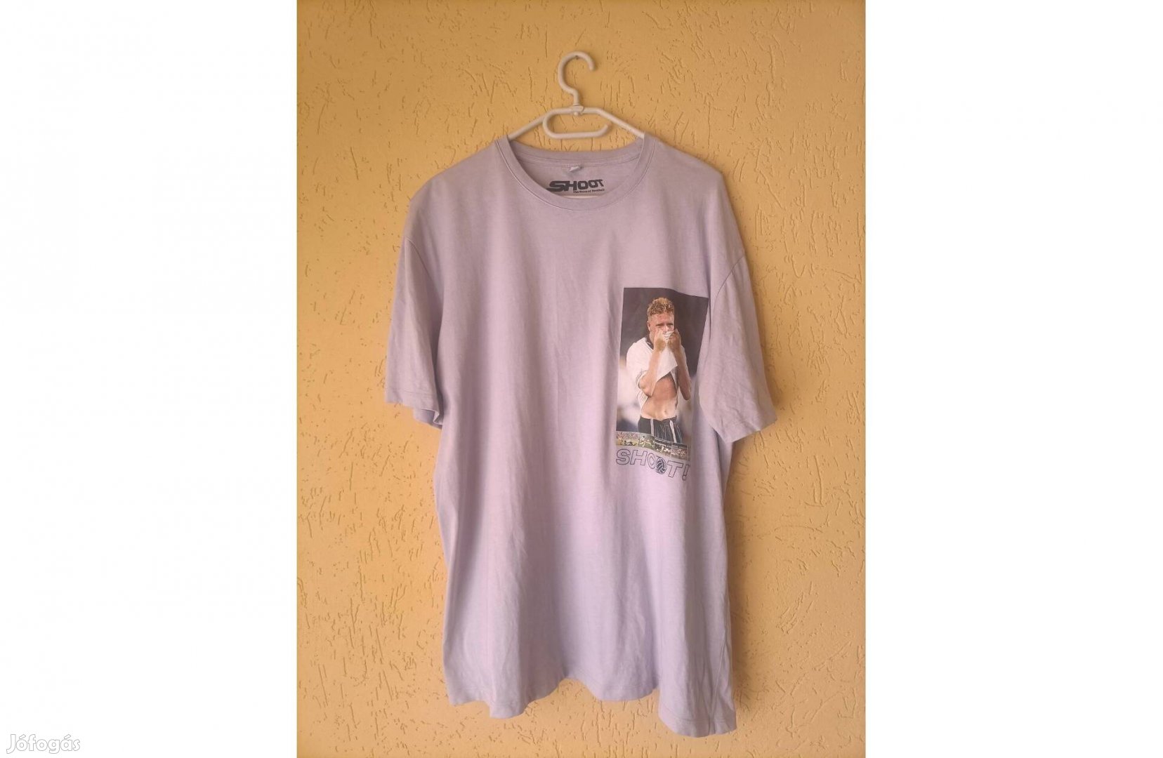 Shoot! Paul Gascoigne 1990 VB póló. M/L