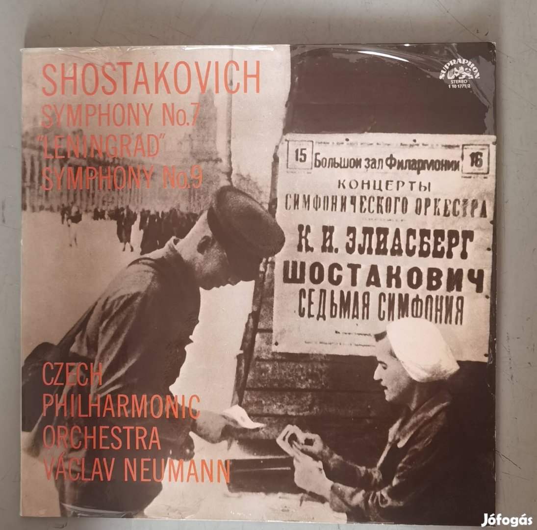 Shostakovich Symphony No7 Leningrád No9 bakelit új 