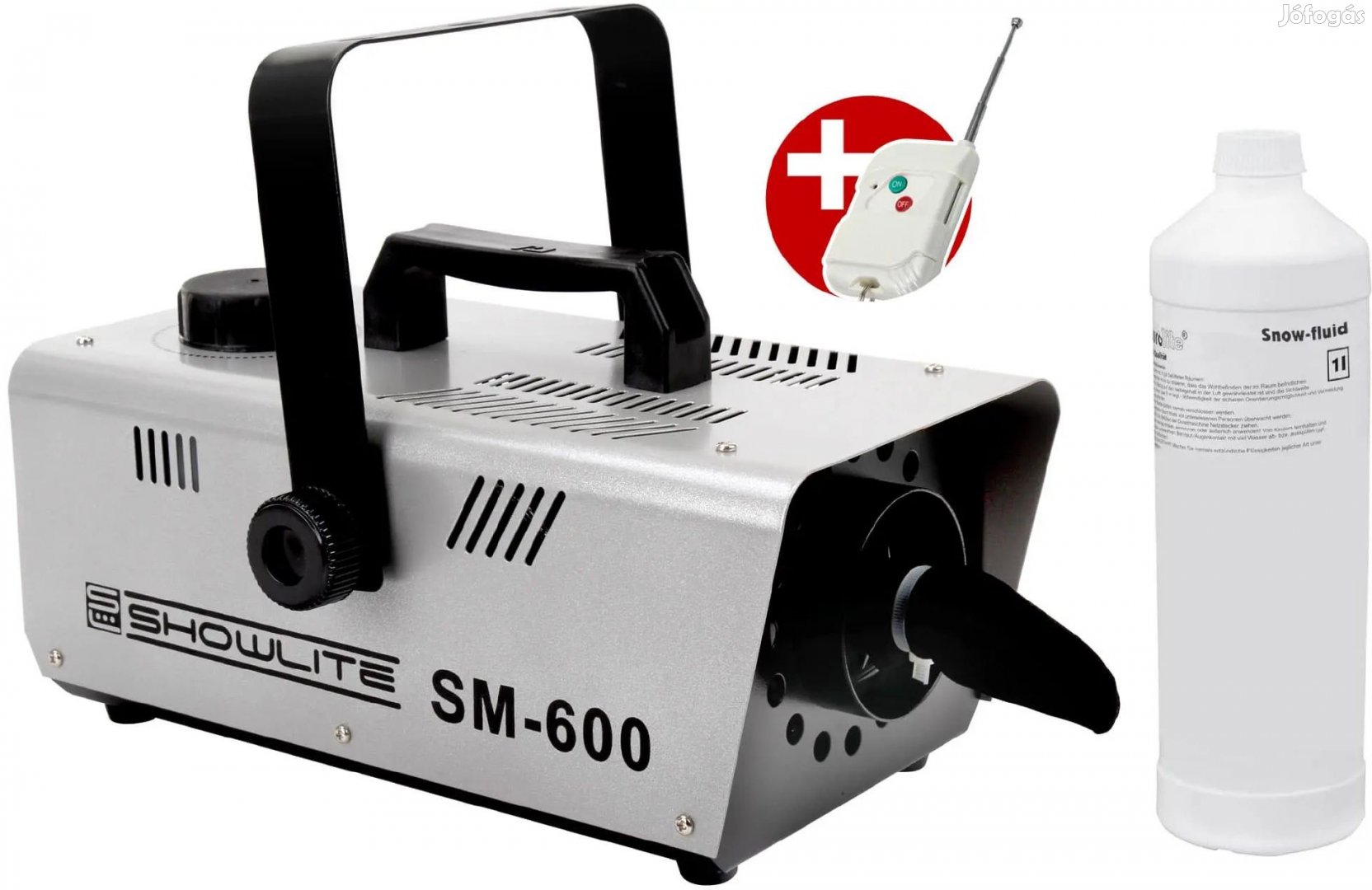 Showlite SM-600 Hógép 600W távvezérlővel és 1 L hóképző folyadékkal