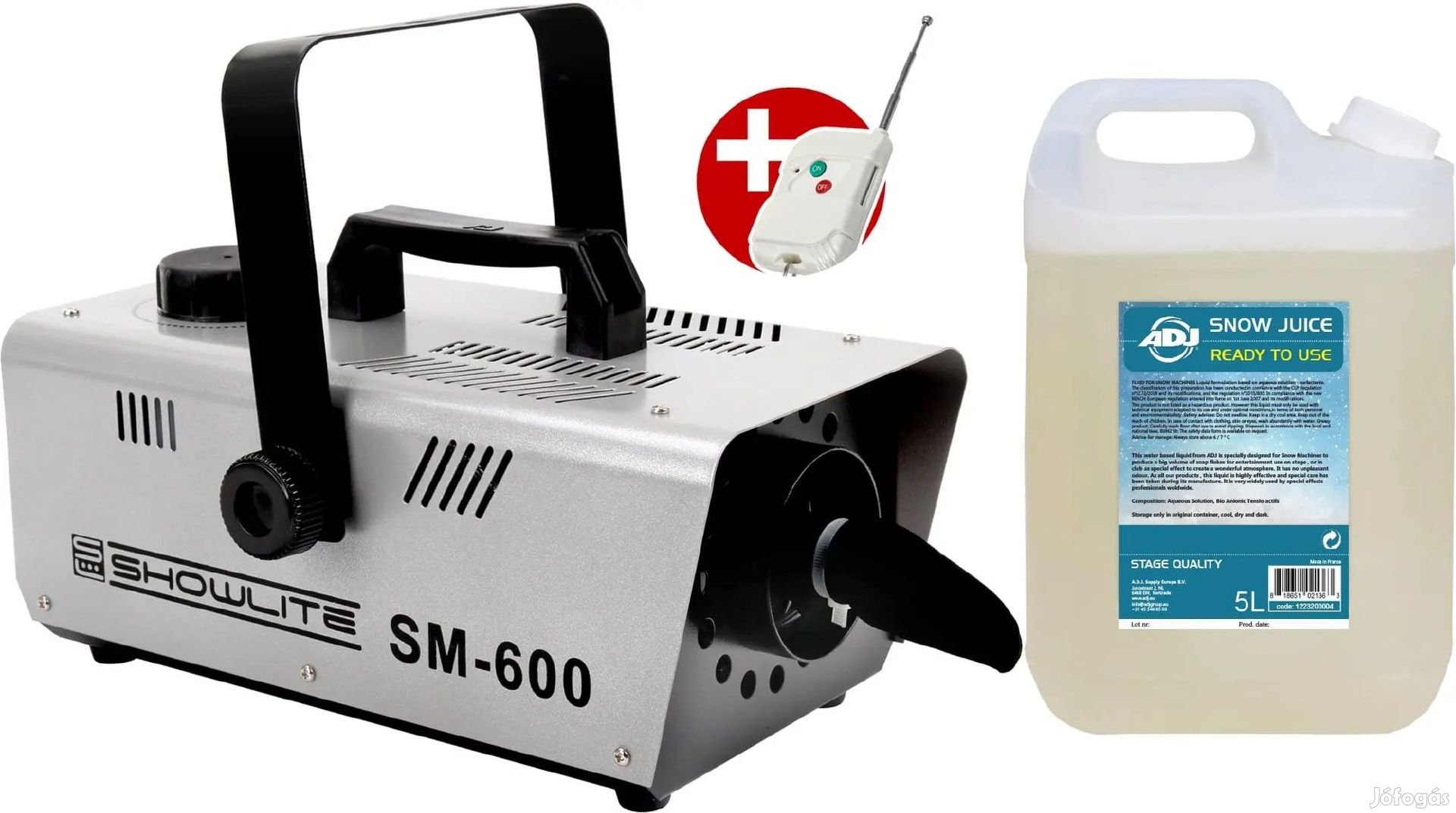 Showlite SM-600 Hógép Készlet beleértve a Hófolyadék 5L