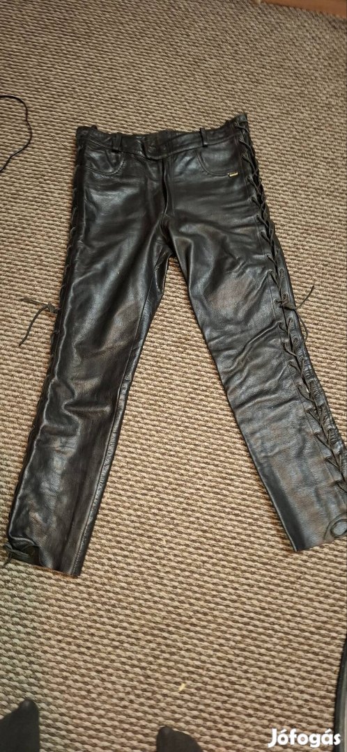 Shox Férfi motoros fűzős bőrnadrág