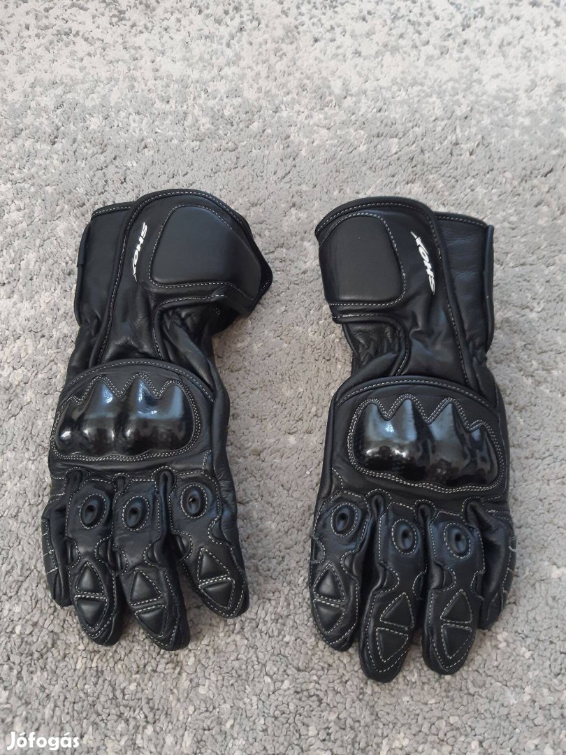 Shox Track bőrkesztyű, motoros kesztyű L-es méret