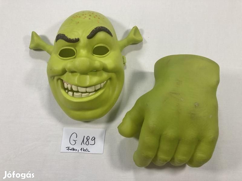 Shrek jelmez maszk és kéz, Shrek maszk G189