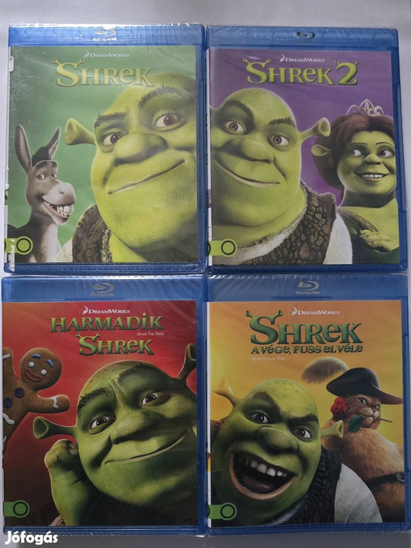 Shrek mind a 4 rész blu-ray