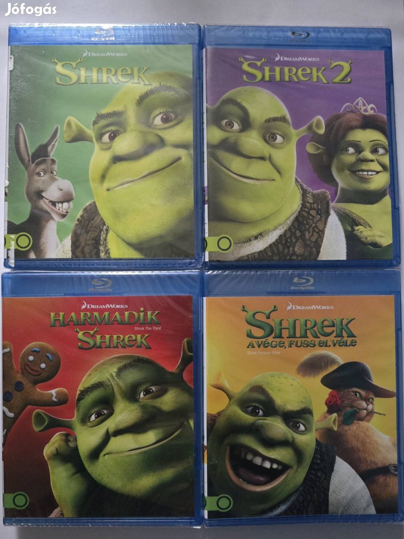 Shrek mind a 4 rész blu-ray