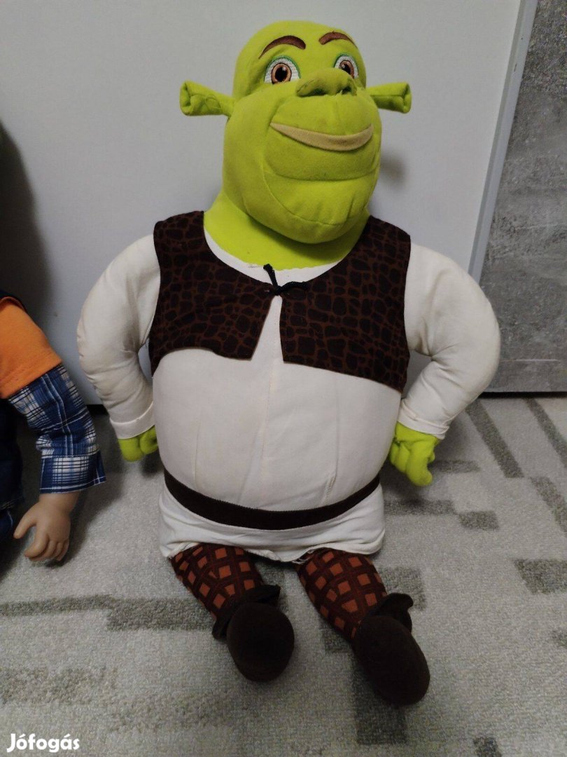 Shrek plüss 60cm Ajándék Köntös 2-3 Évesre