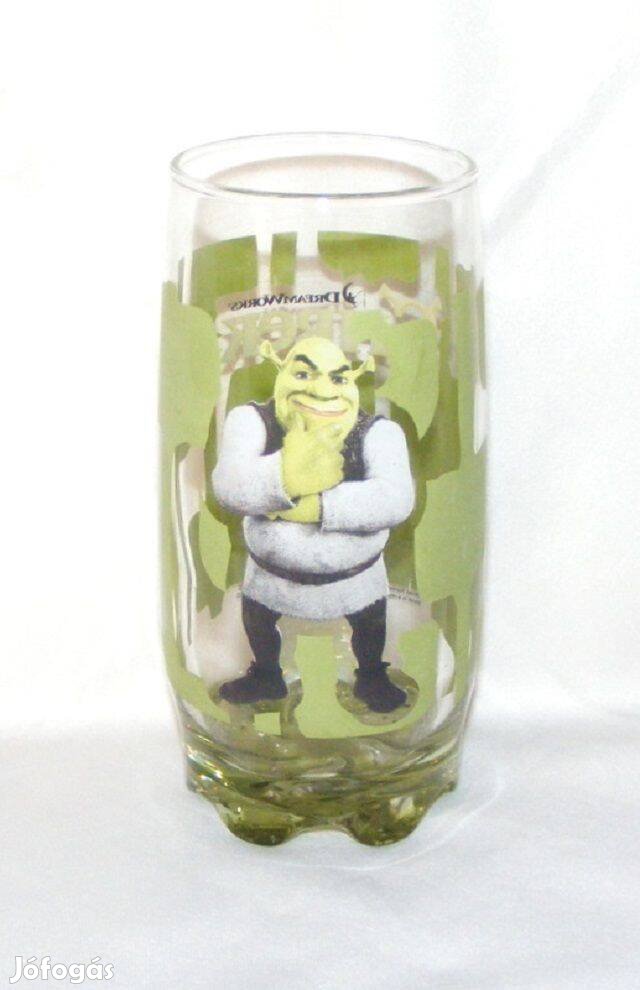 Shrek üveg pohár