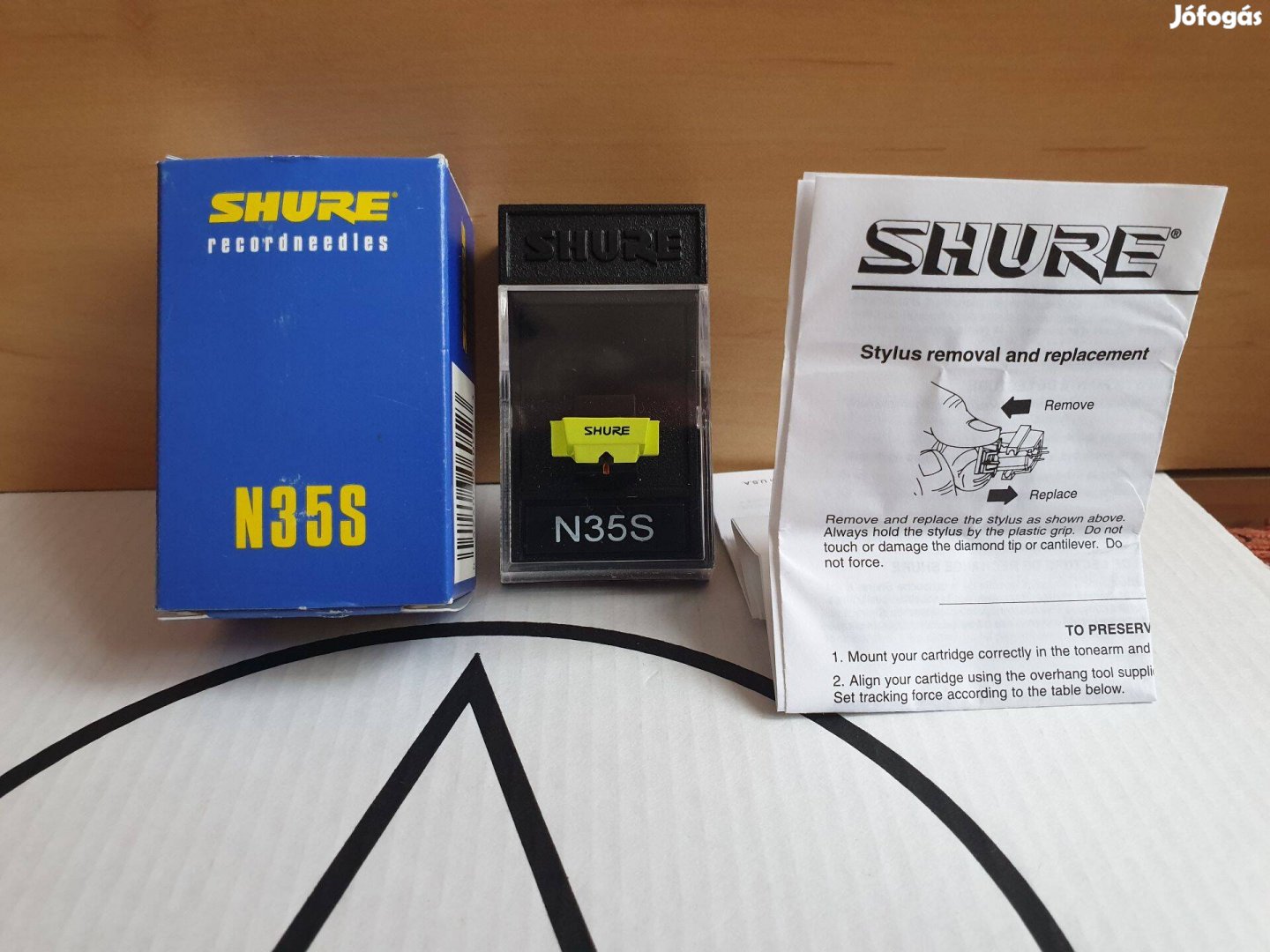 Shure N35S M35 SS35 SC35 gyári eredeti lemezjátszó tű hangszedő Új