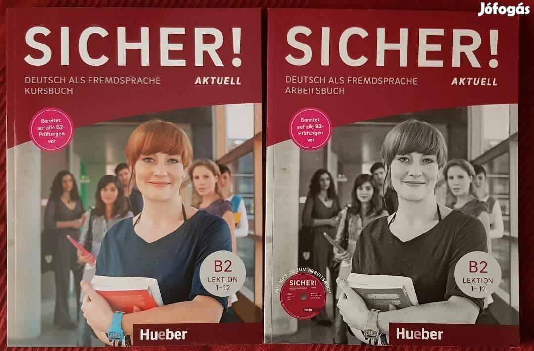 Sicher! Aktuell Kursbuch + Arbeitsbuch B2, tankönyv + munkafüzet