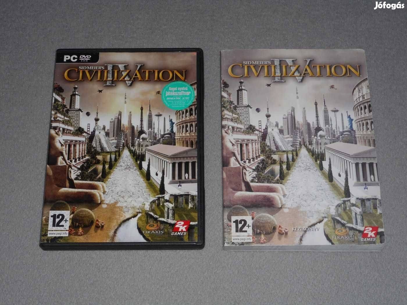 Sid Meier's Civilization IV 4 Számítógépes PC játék + kiskönyv