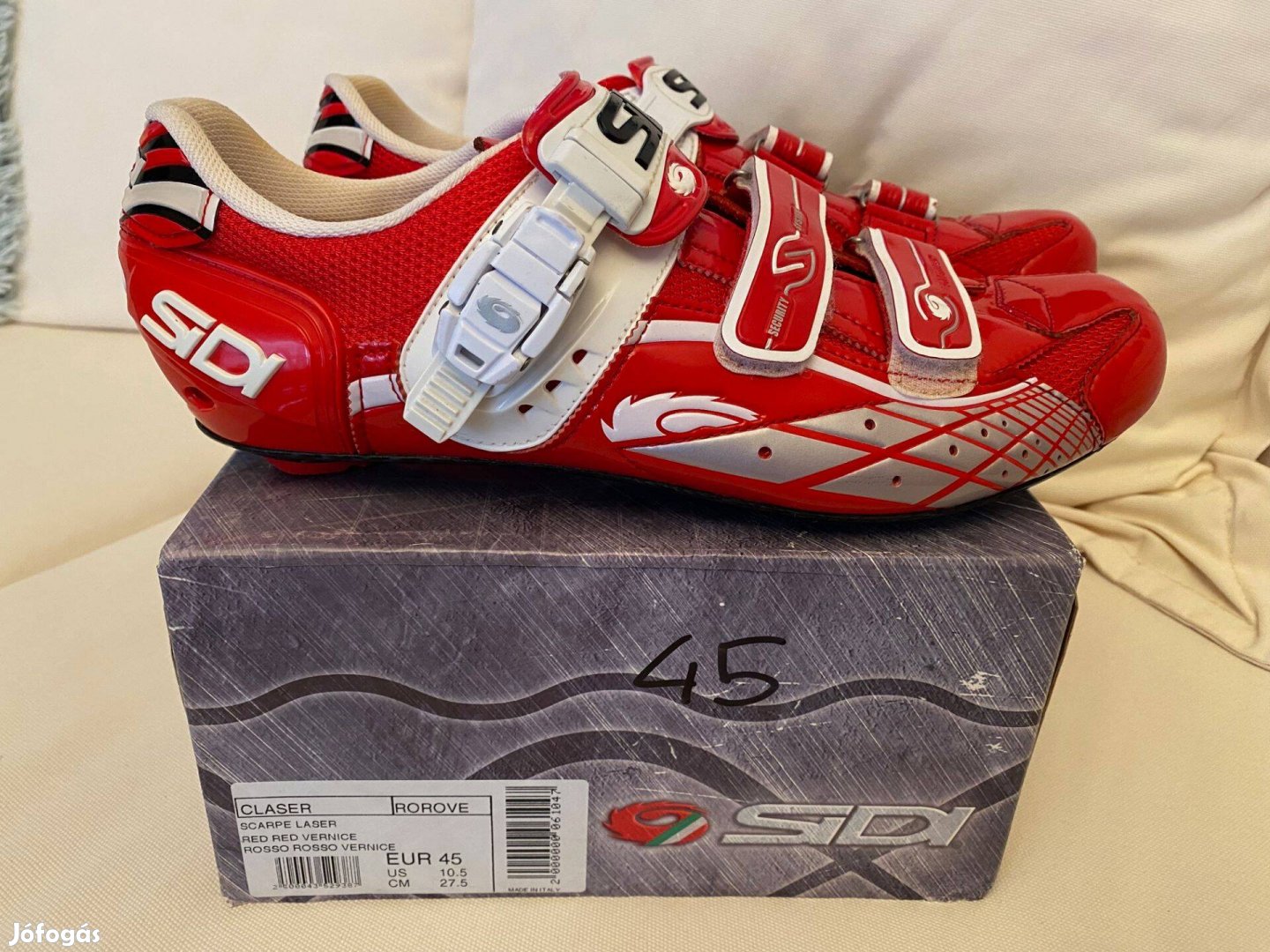 Sidi Laser Kerékpáros Cipő 45 Méret Használt Shimano Spd Sl Keo Look