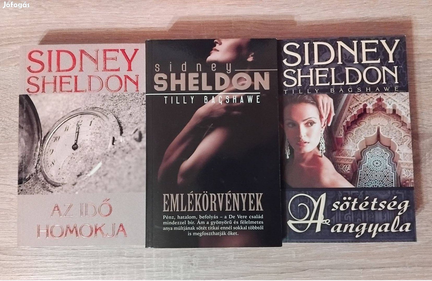 Sidney Sheldon Az idő homokja Emlékörvények A sötétség angyala könyvek