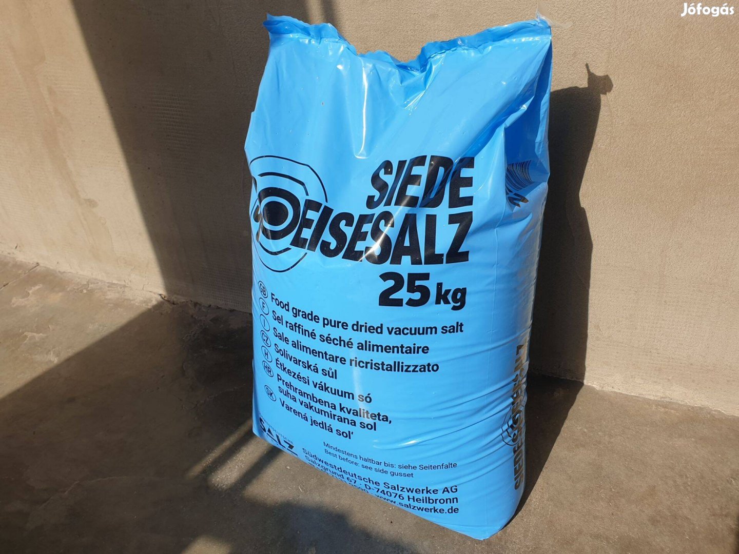 Siede Speisesalz jódmentes vákuumsó 25 kg / medencesó / új