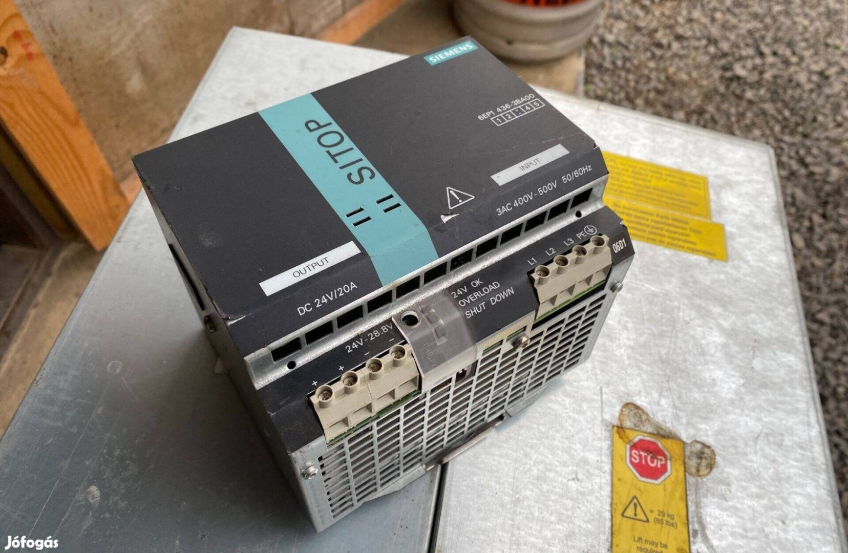 Siemens 24VDC 20A tápegység eladó!