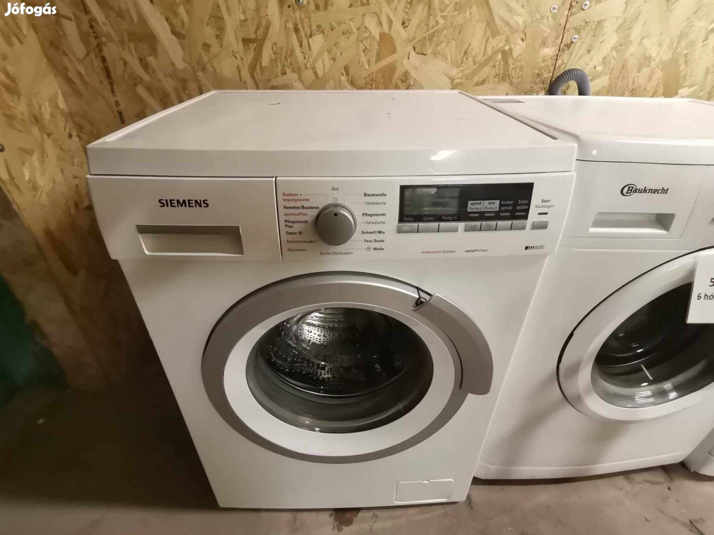 Siemens 6 kg mosógép 1200 centrifugával 6 hónap garancia