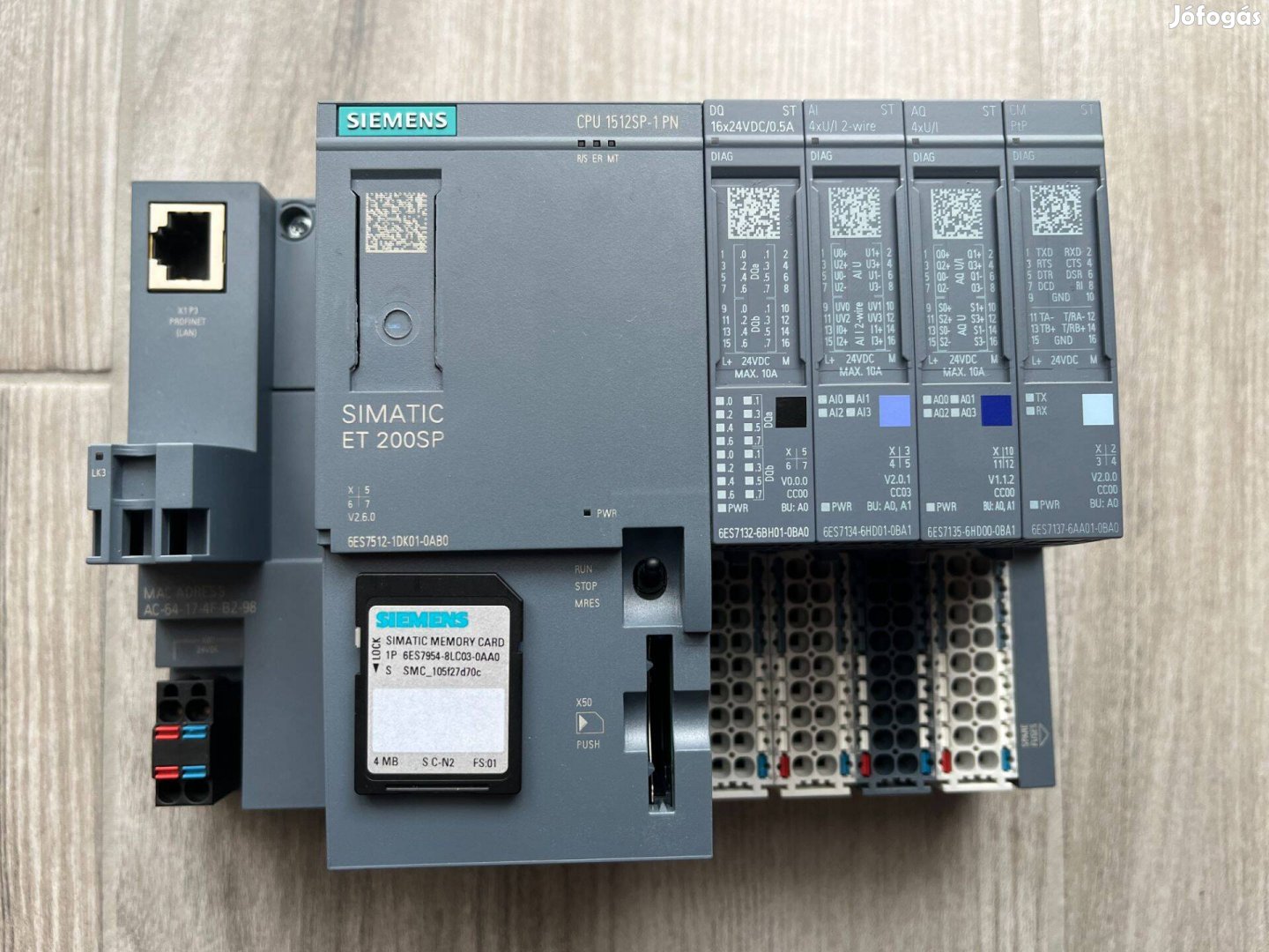 Siemens ET200SP CPU 1512SP-1PN S7 PLC Profinet szett