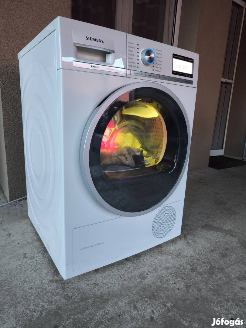 Siemens IQ800 9KG Inverteres Hőszivattyús Víztartályos