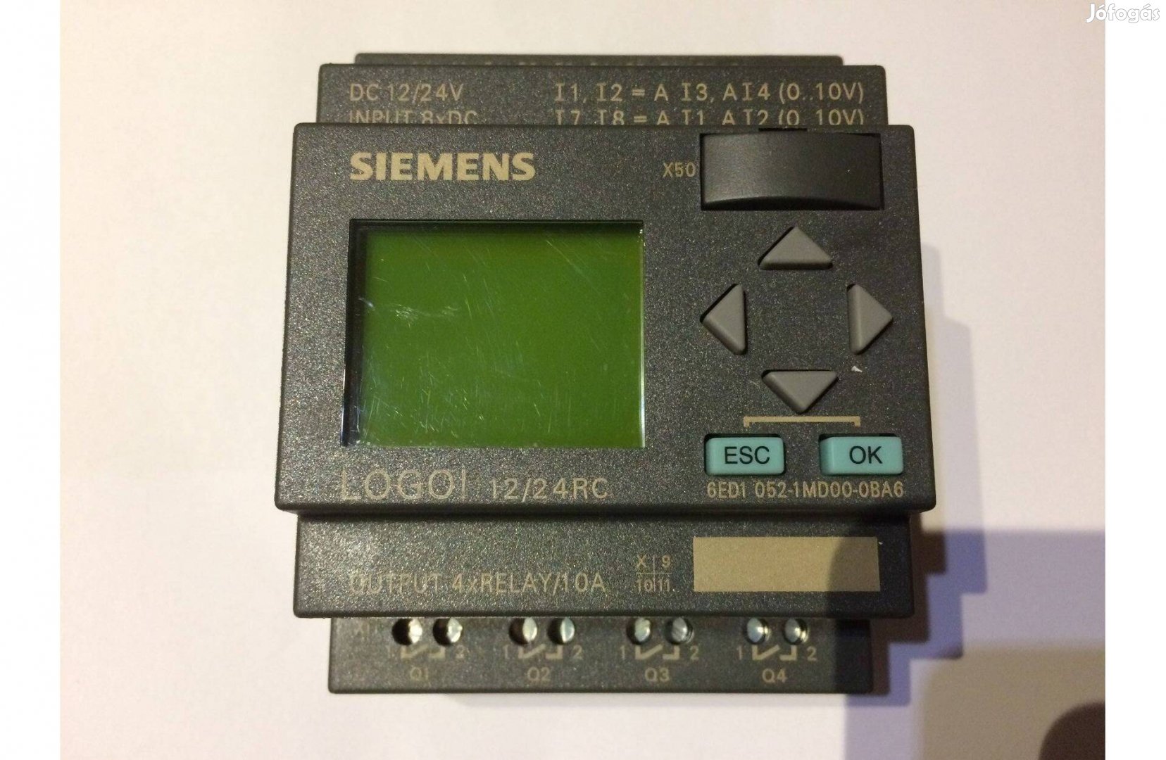 Siemens Logo RC plc logikai modul 12/24V relés