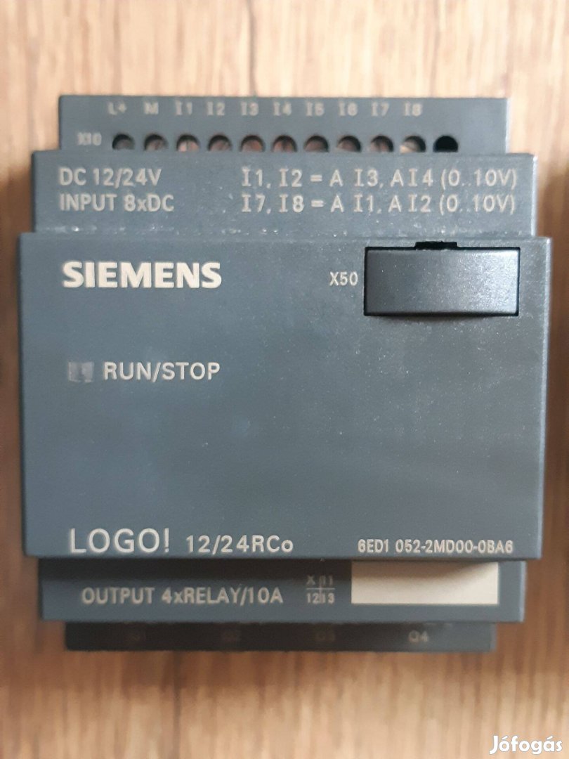 Siemens Logo! 12/24RCo PLC programozható relé 6ED1 052-2MD00-0BA6
