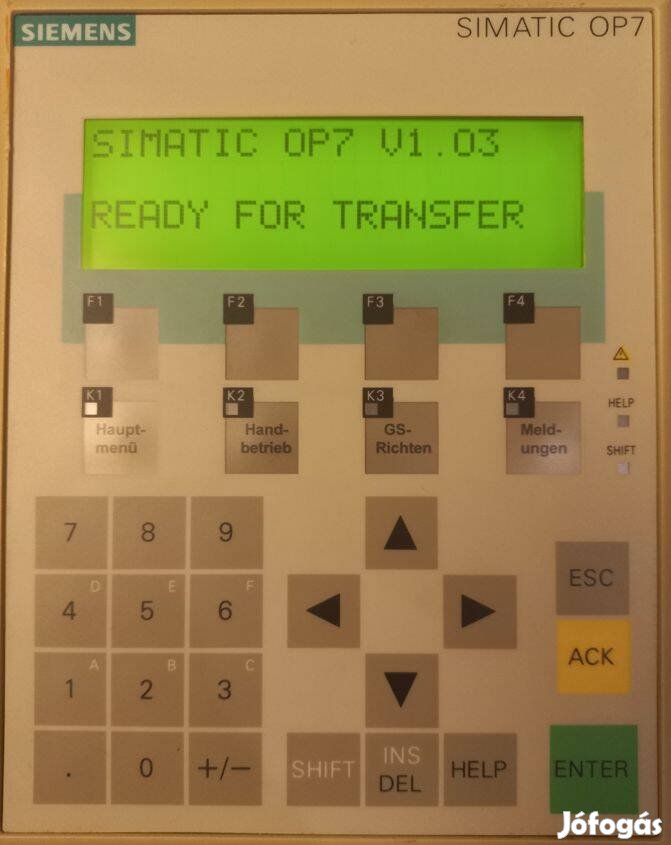 Siemens OP7 OP77A HMI csere