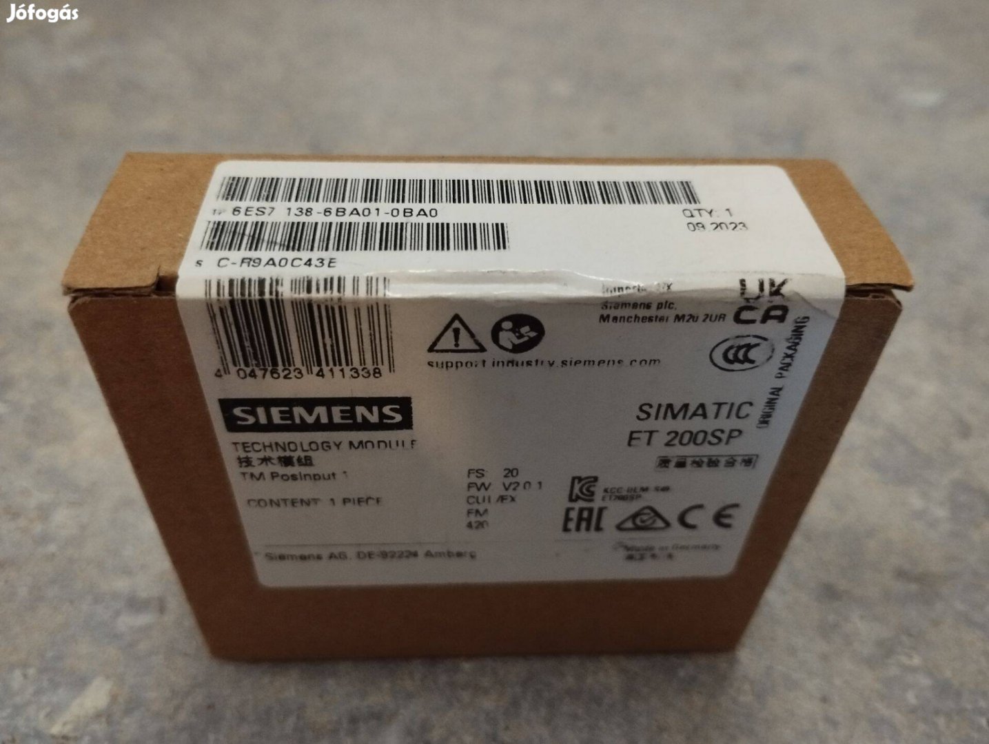 Siemens PLC ET-200SP Posinput modul 138-6BA01-0BA0
