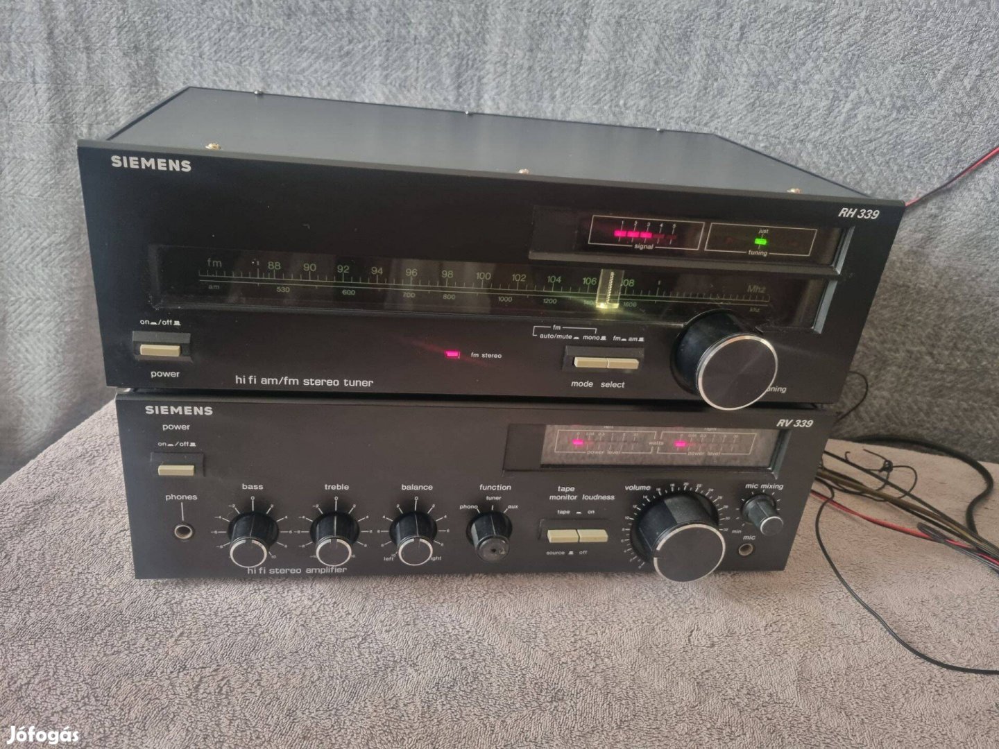 Siemens RV339 erősítő és Siemens RH339 tuner