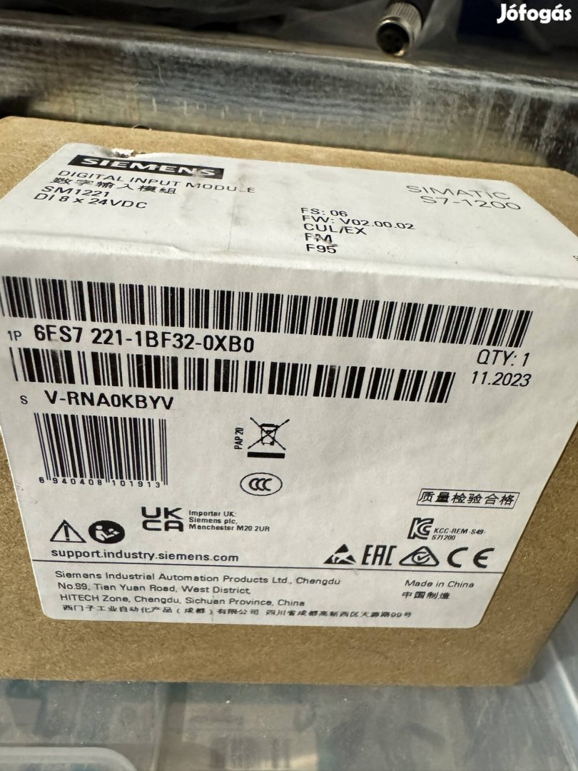 Siemens S7-1200 Digital input SM 1221, 8 DI, 24V DC (2darab)