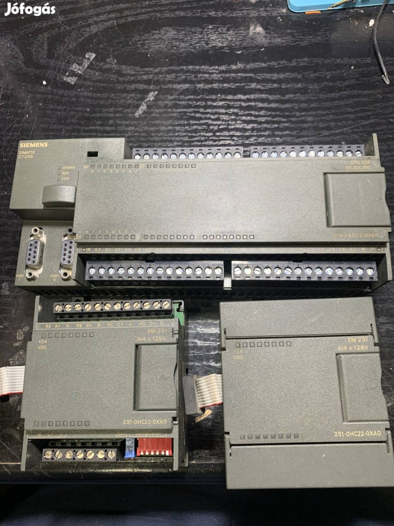 Siemens S7-200 PLC és 2db 4ch analog input modul Alkatrésznek