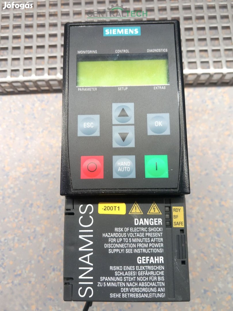 Siemens Sinamics G120C DP, 1,5 kW frekvenciaváltó