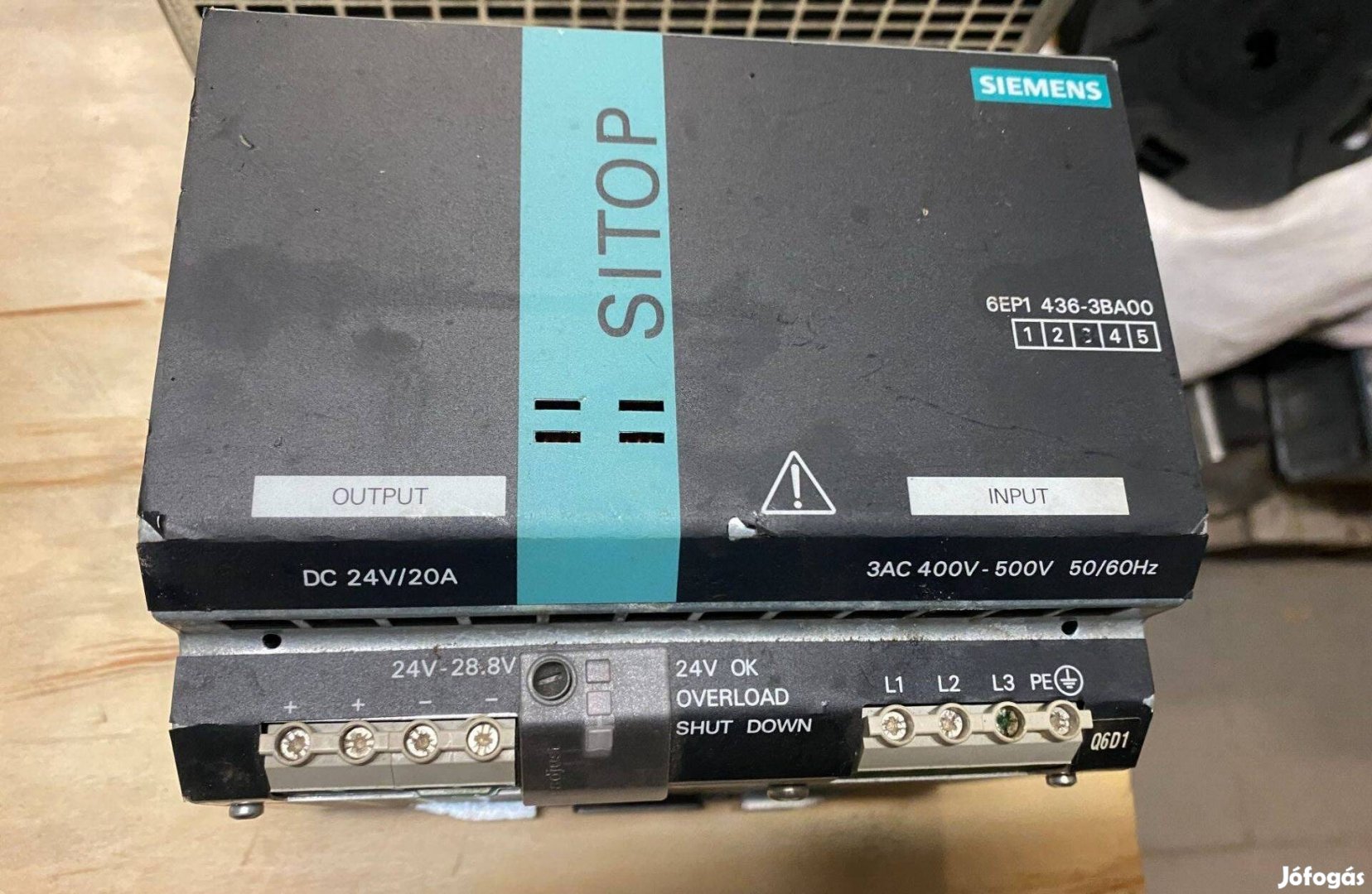 Siemens Sitop 24VDC tápegység 20A-es eladó