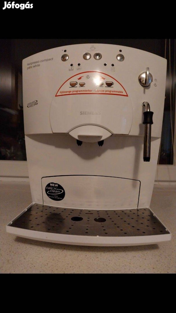 Siemens Surpresso compact white pure darálós kávéfőző