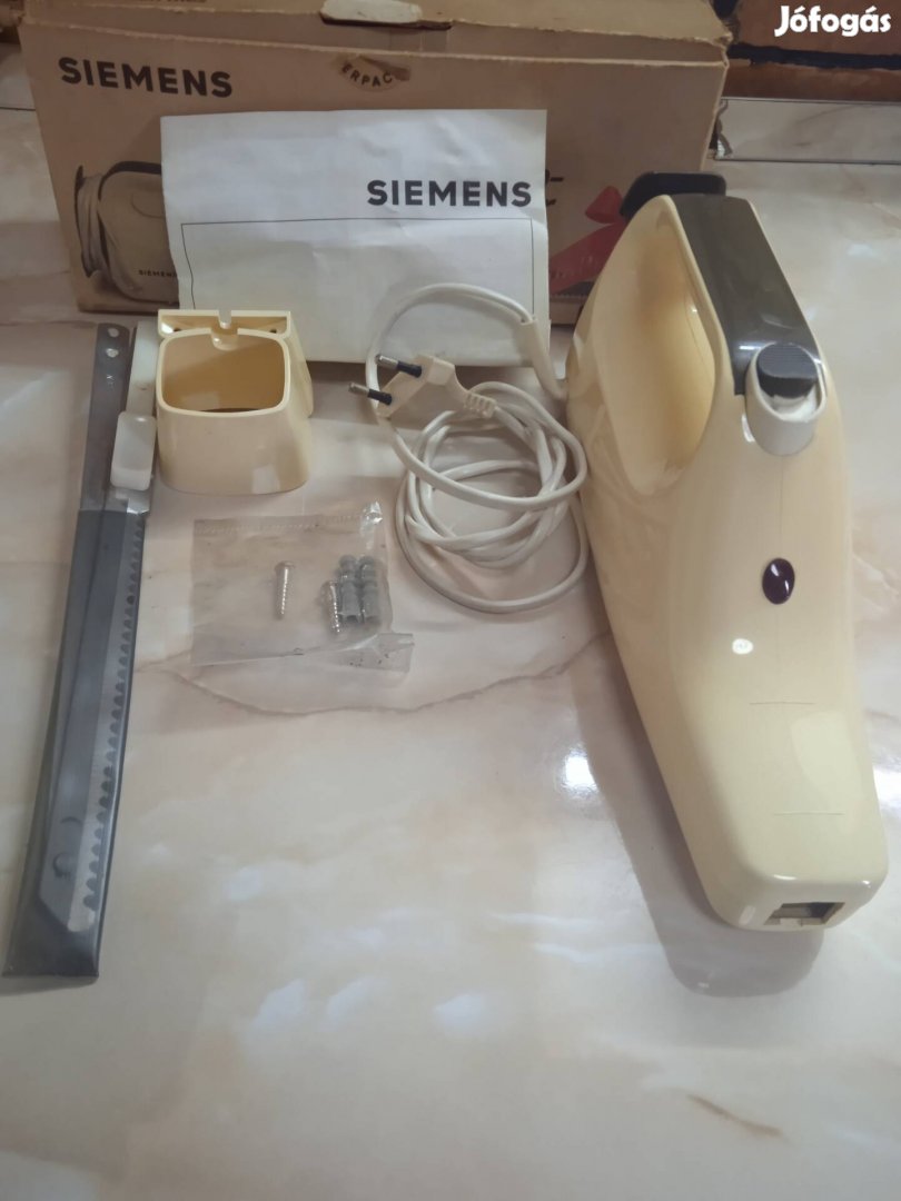 Siemens elektromos kés, szeletelő falra szerelhető tartozékkal eladó 