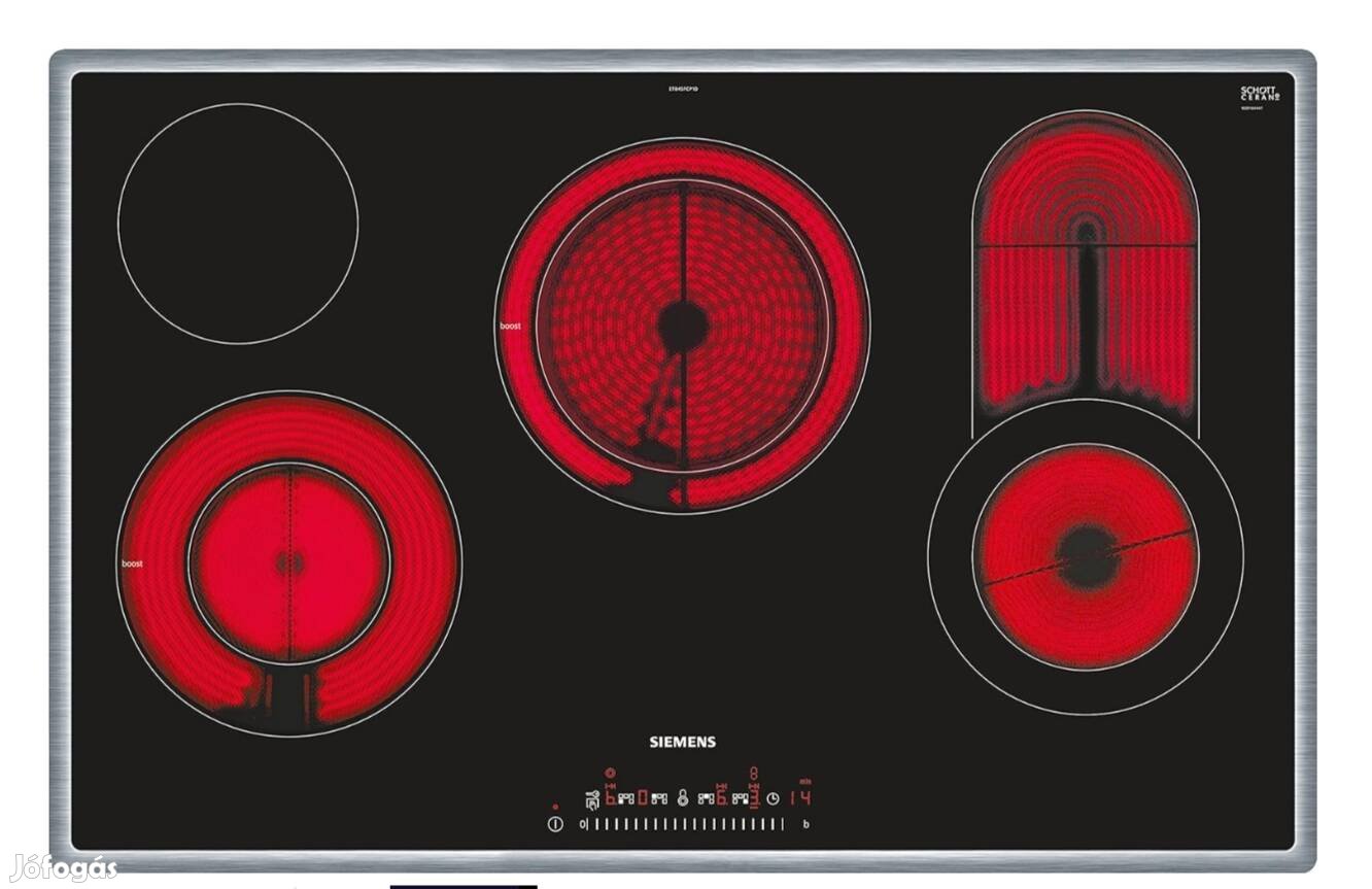 Siemens főzőlap 80x52cm üvegkerámia főzőlap ET845Fcp1D/02