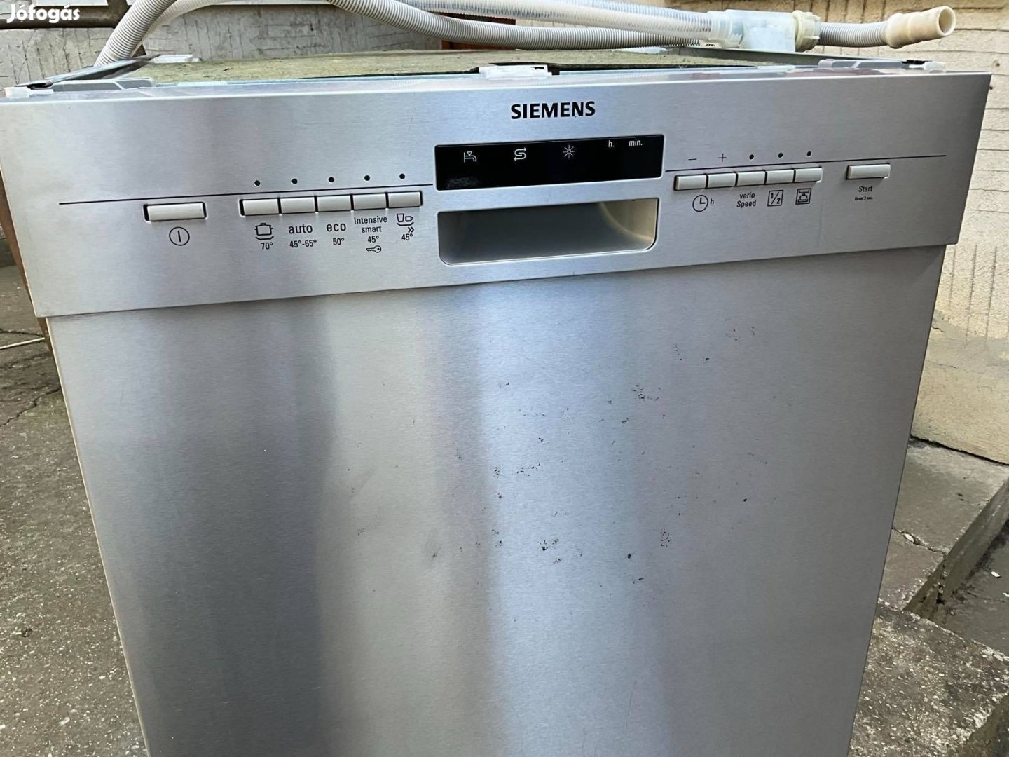 Siemens inoxajtós pult alá tehető mosogatógép 13 teritékes
