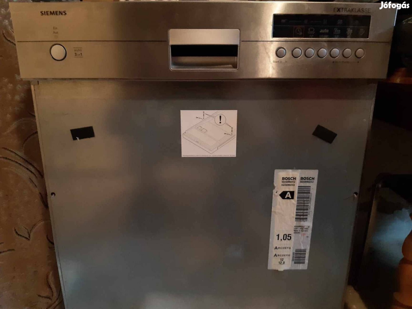 Siemens mosogatógép alkatrésznek