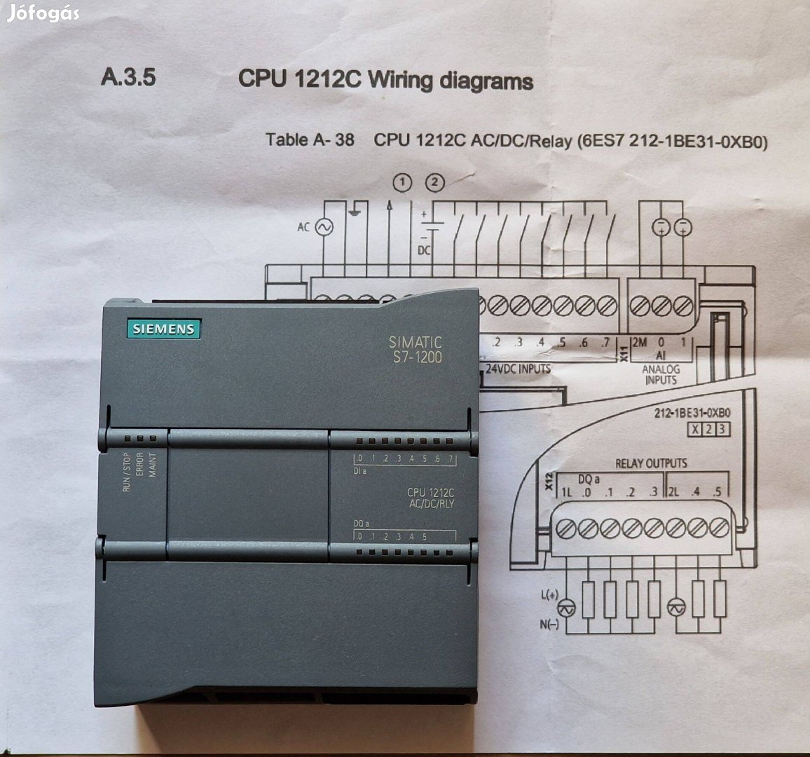 Siemens s7-1200 1212c PLC