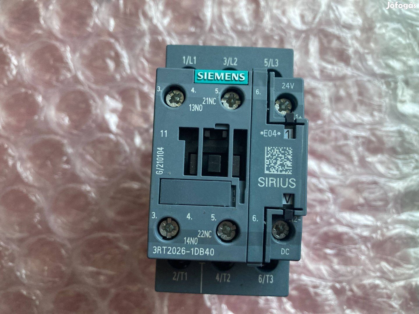 Siemens sirius 3RT2026-1DB40 Mágneskapcsoló Kontaktor 11KW DC24V