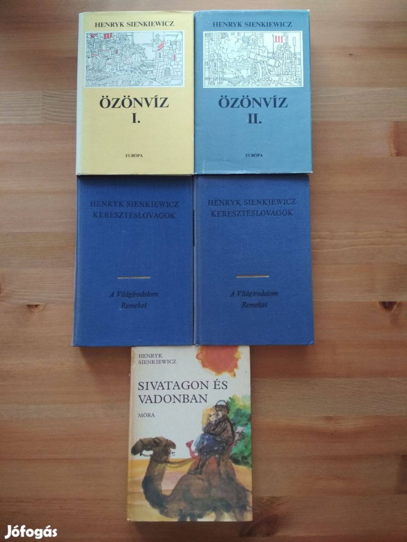 Sienkiewicz könyvcsomag (5 db könyv)