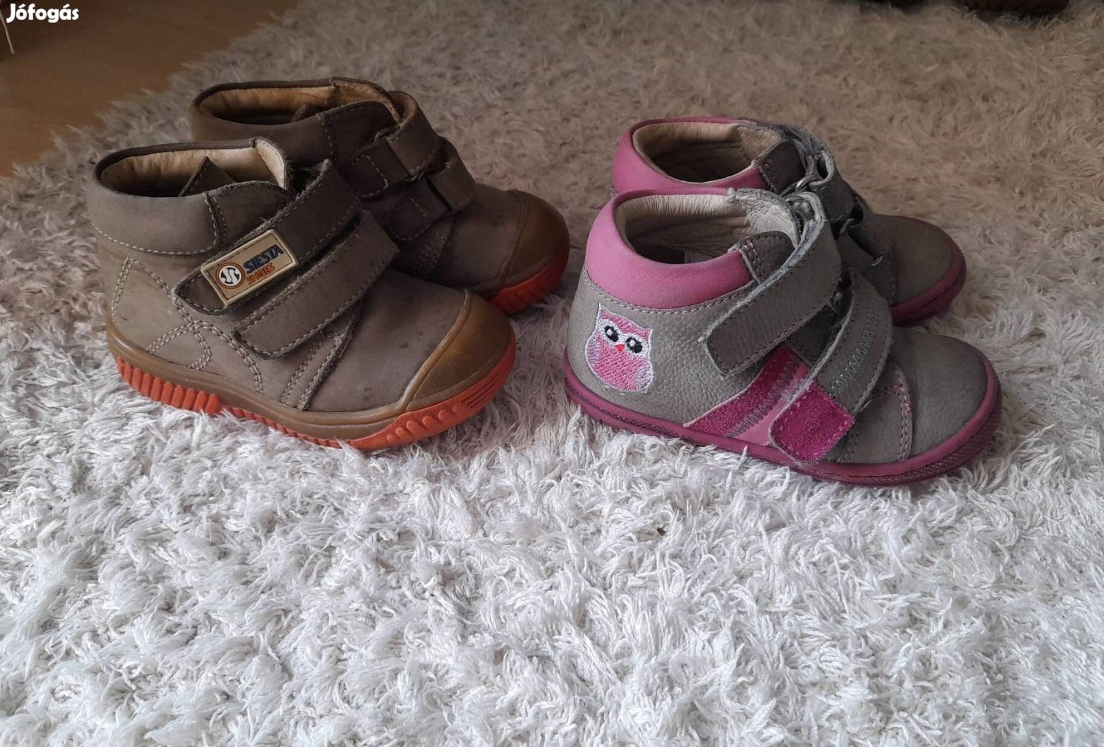 Siesta és Szamos zárt tépőzáras átmeneti bőrcipő Linea