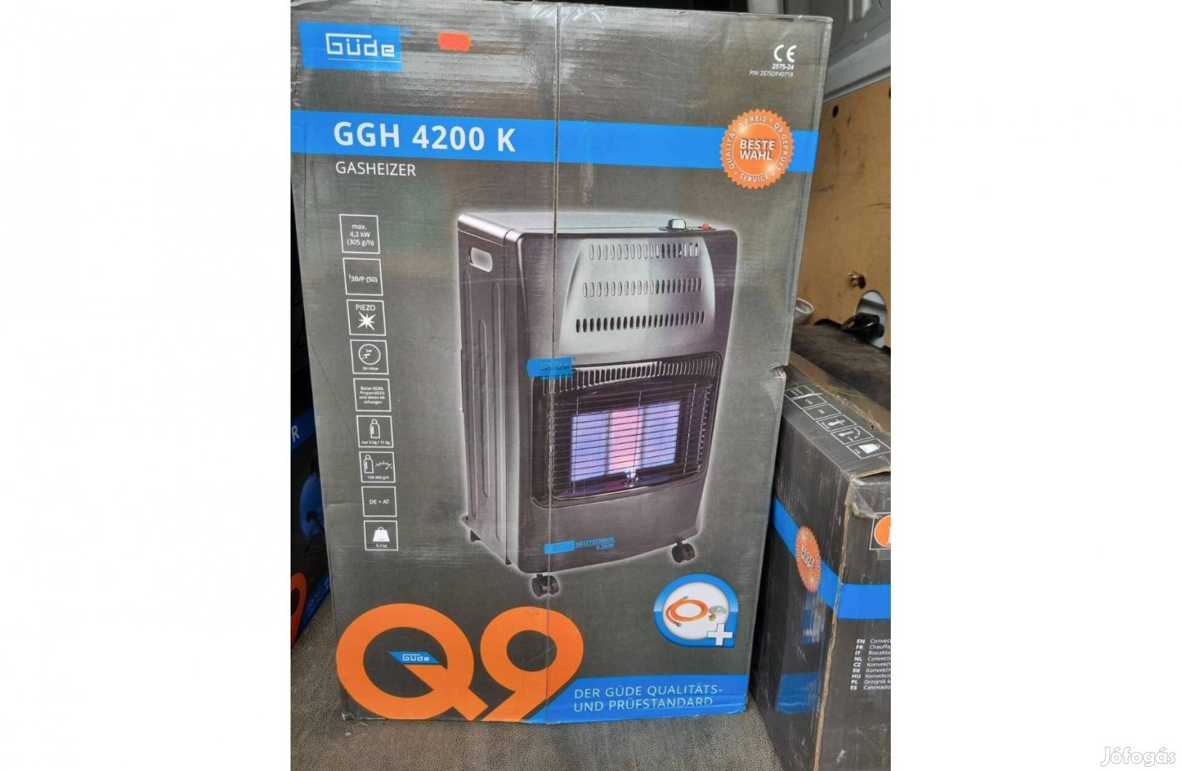 Siesta gázkályha minőségű kerámia fűtőelemekkel, szieszta