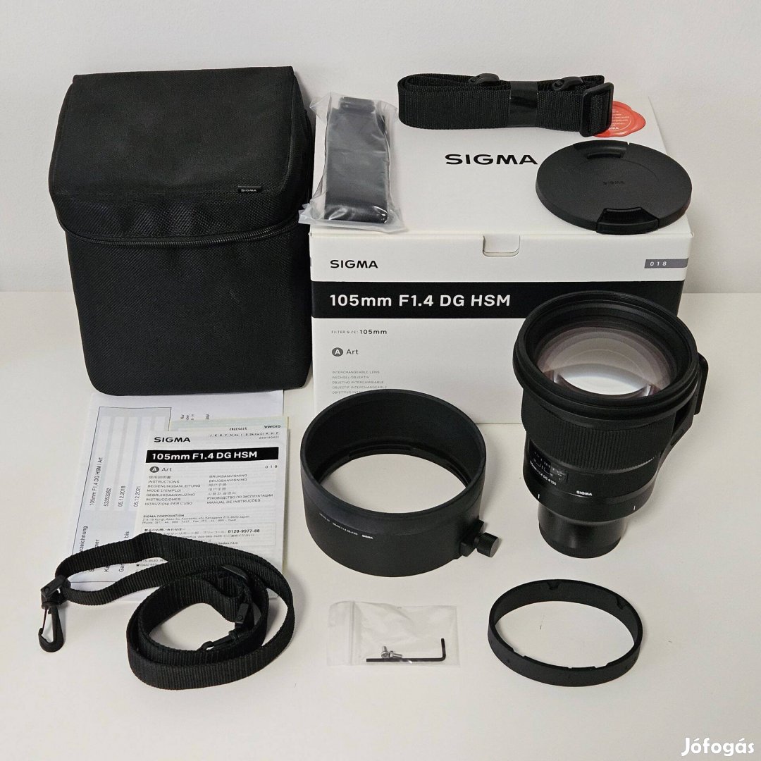 Sigma 105mm f/1.4 DG HSM Art Sony E FE objektív 105 1.4 105/1.4 F1.4
