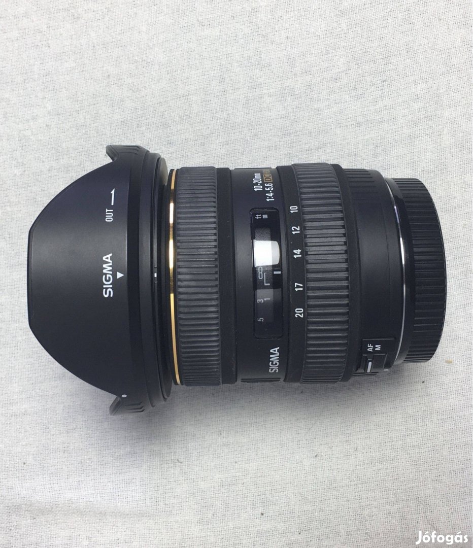 Sigma 10-20/4-5.6 EX DC nagylátószögű zoom objektív eladó