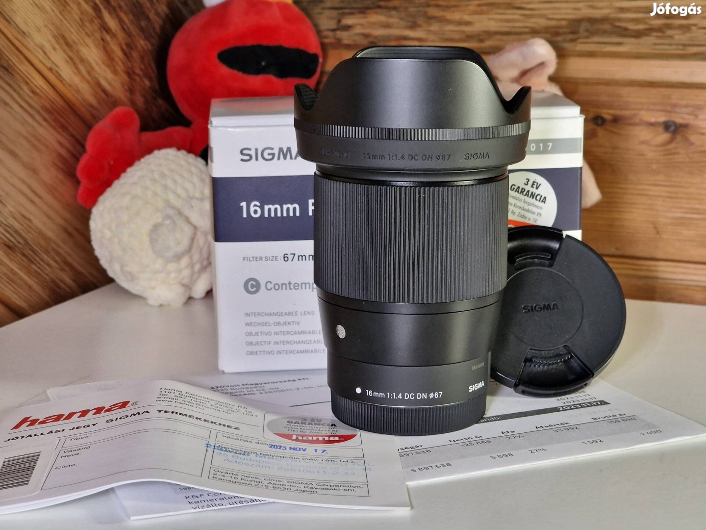 Sigma 16mm F1.4 Canon EF-M objektív 2Év Gari