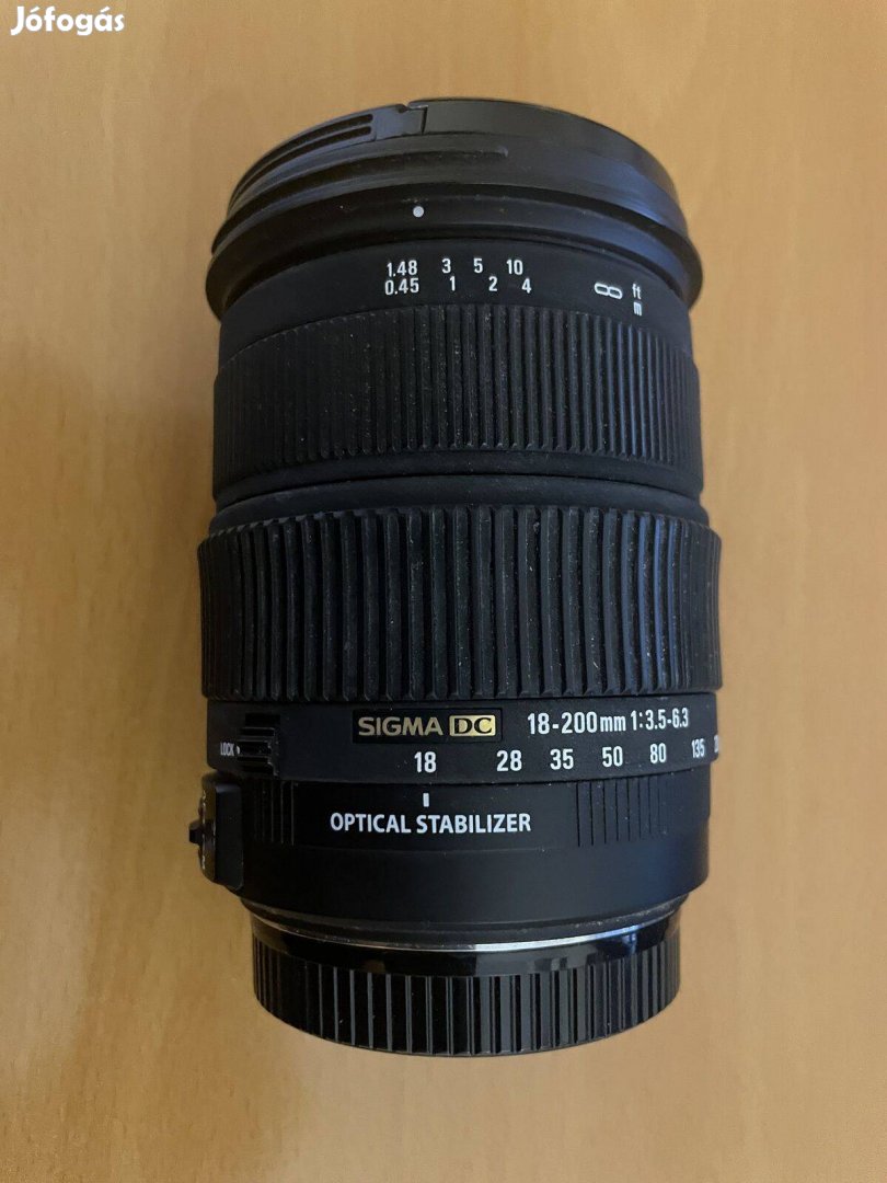 Sigma 18-200 1:3,5-6,3 DC OS (Canon) objektív