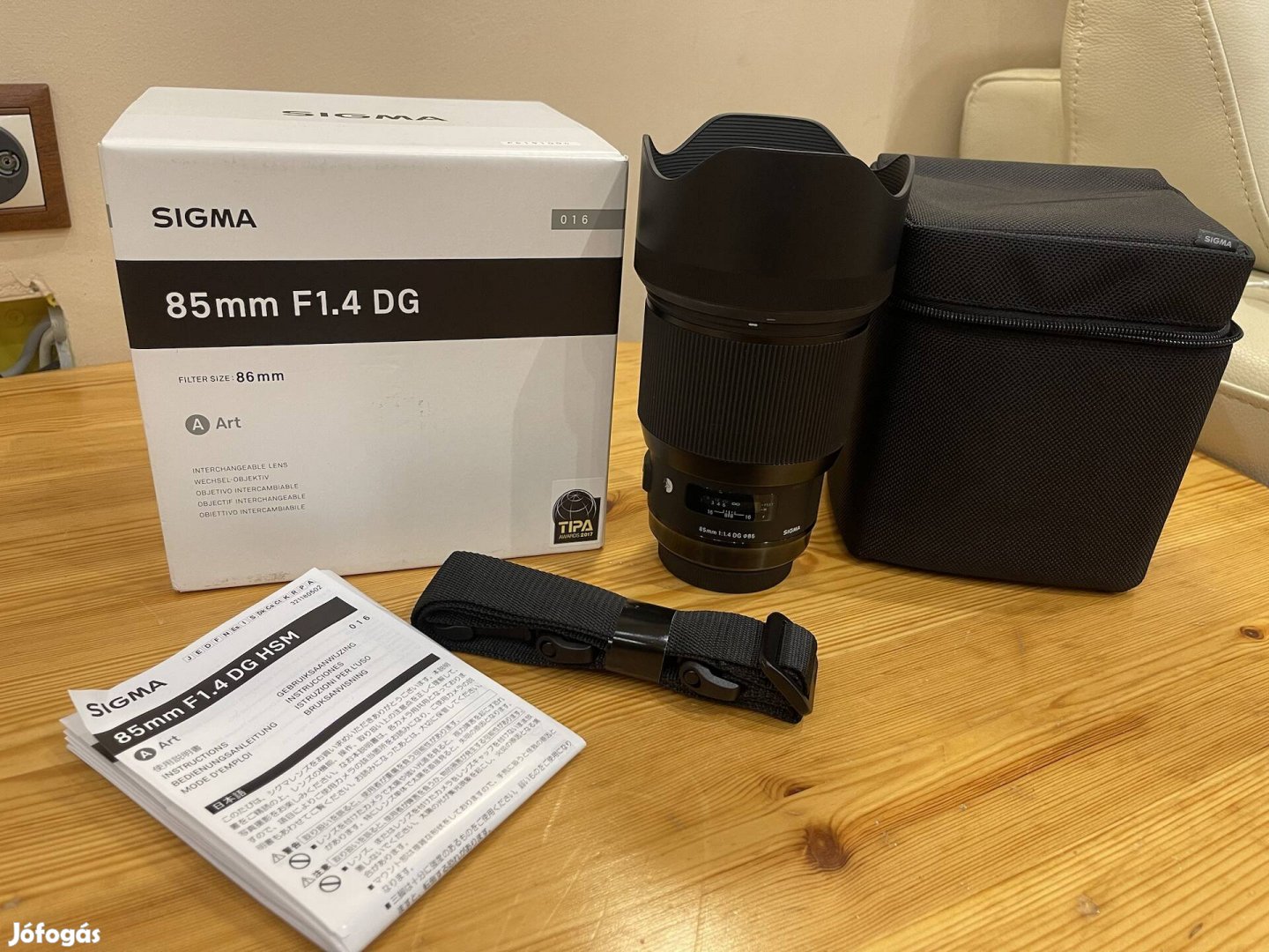 Sigma 85mm f/1.4 DG HSM Art (Canon) +sigma 86mm UV új állapot ár alatt