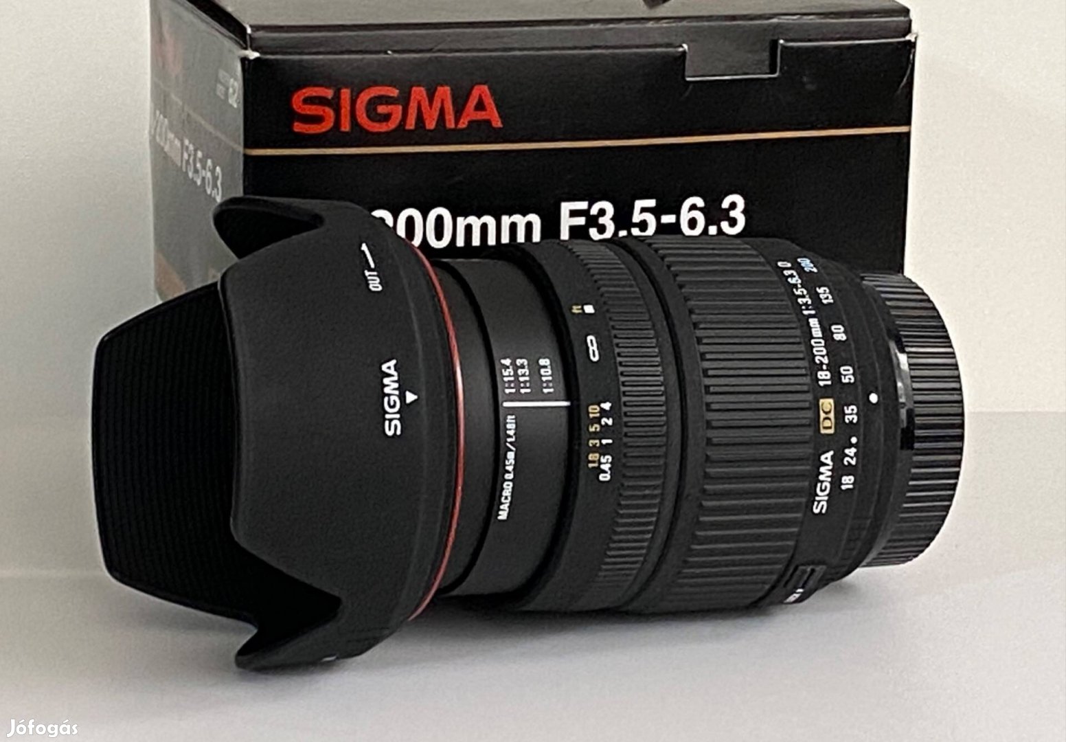 Sigma DC 18-200mm f3.5-6.3 D mint az új