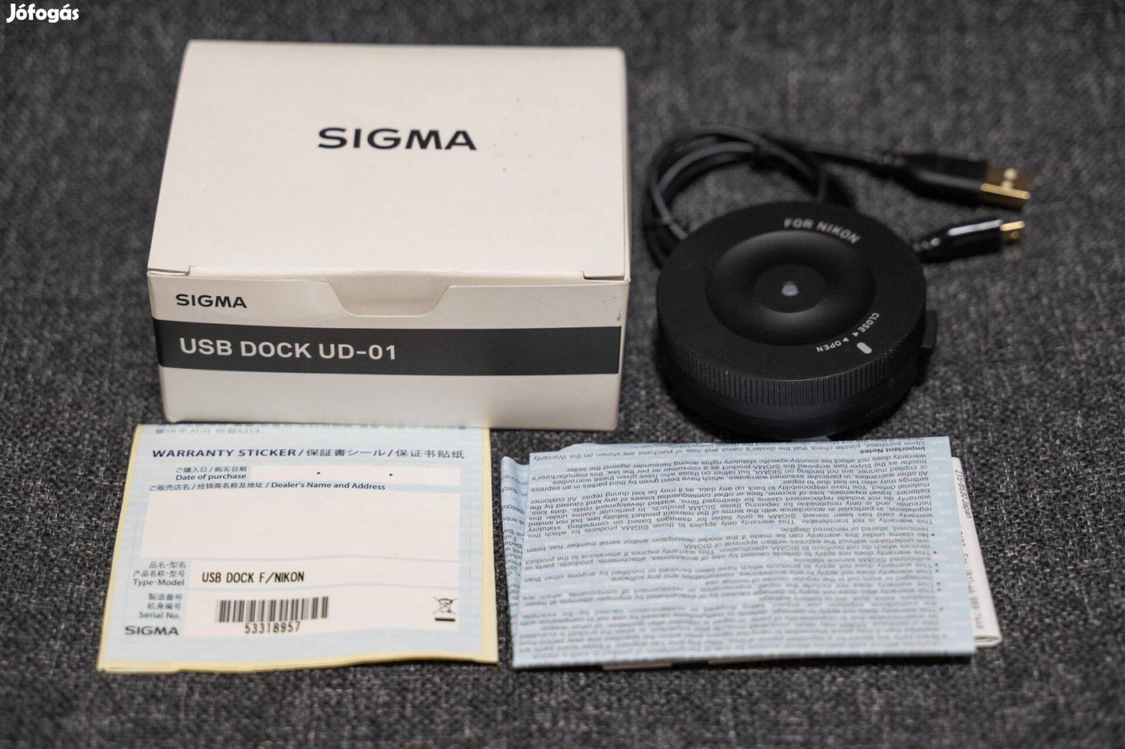 Sigma Dock UD-01 objektív dokkoló