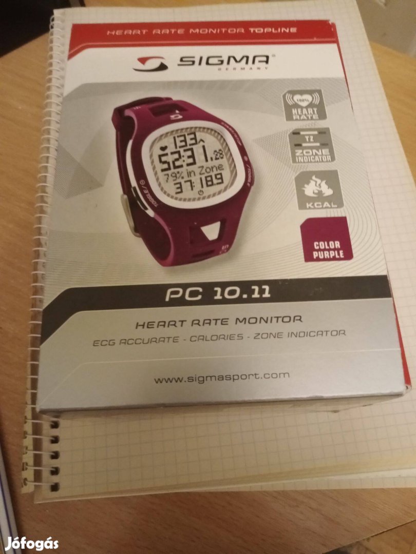 Sigma PC 10.11 Purple pulzusmérő óra 15000ft óbuda